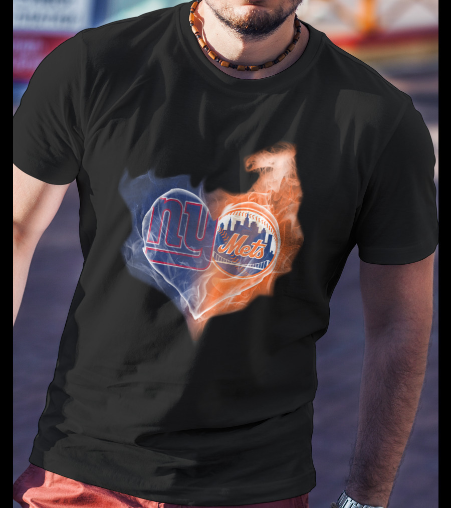 New York Giants Mets Heart T-Shirt
