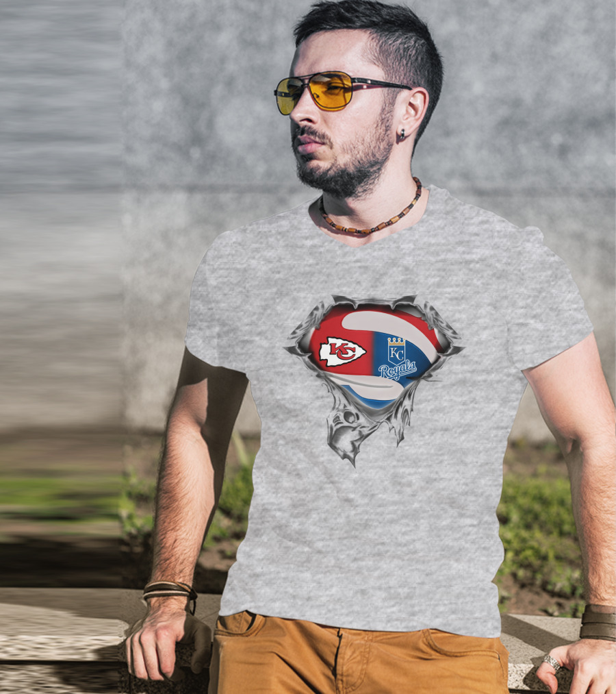 Kansas City Chiefs And Royals Super Combo 3D T-Shirt