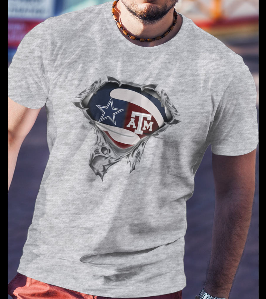Cowboys A&M Aggies Superman T-Shirt