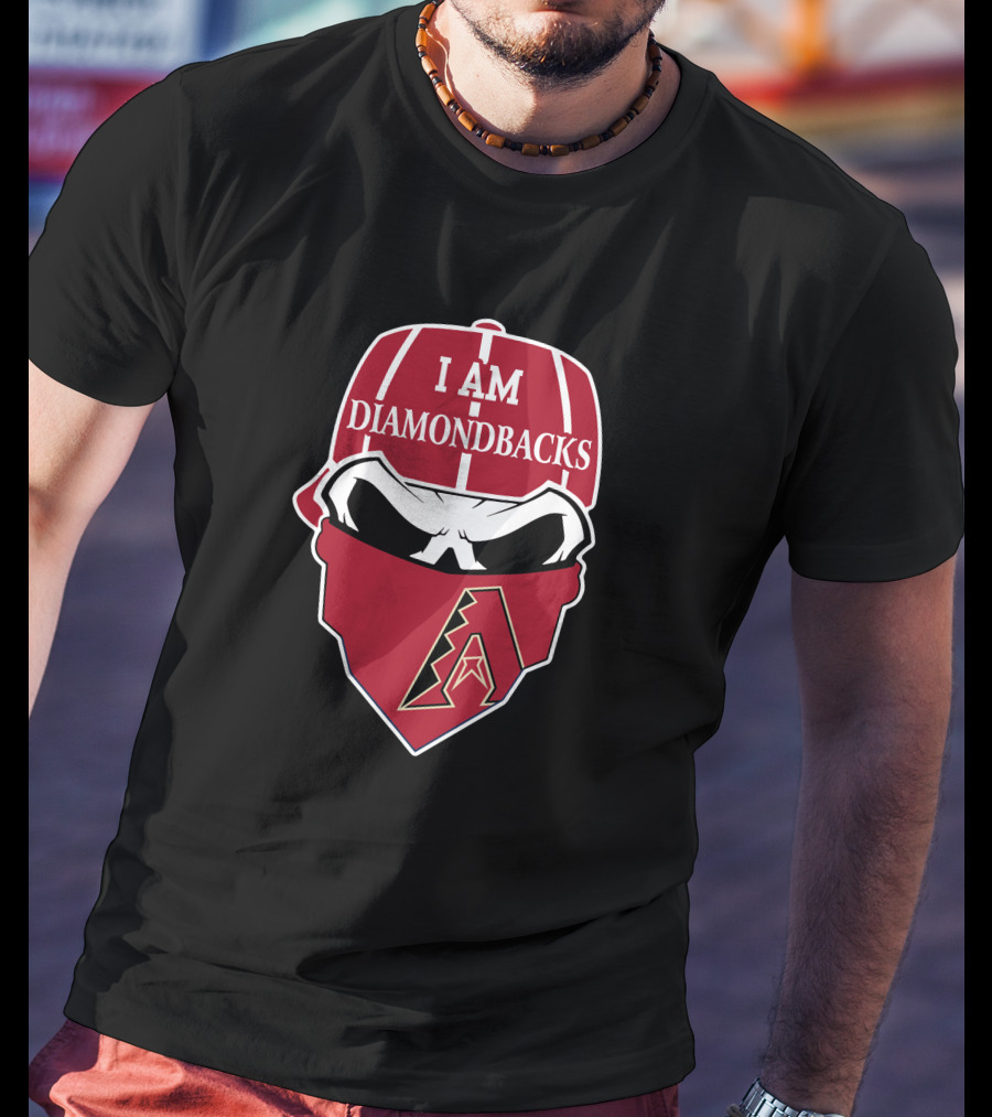Arizona Diamondbacks I Am Diamondbacks Skull T-Shirt