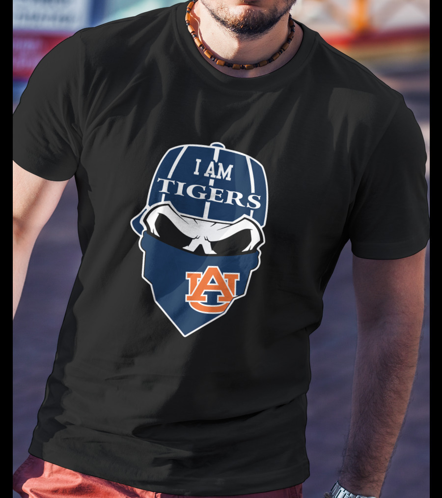 I Am Auburn Tigers Skull T-Shirt