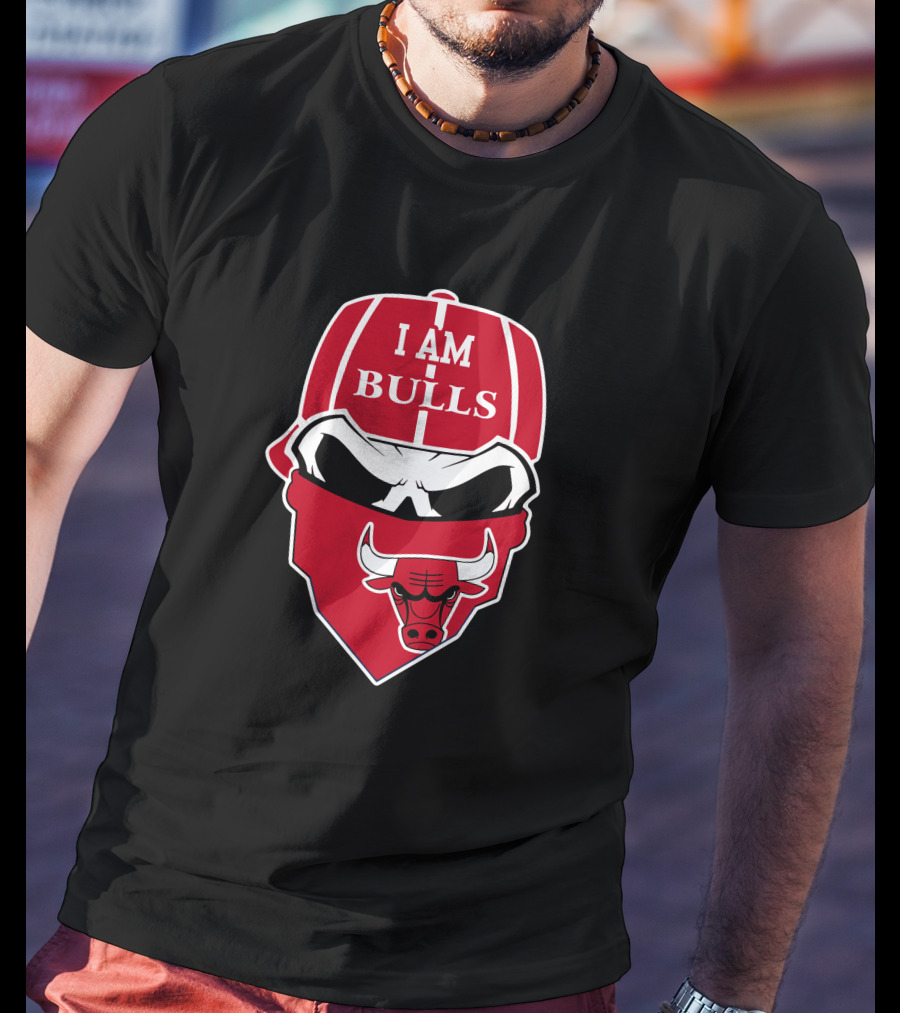 I Am Bulls Chicago Bulls Skull T-Shirt