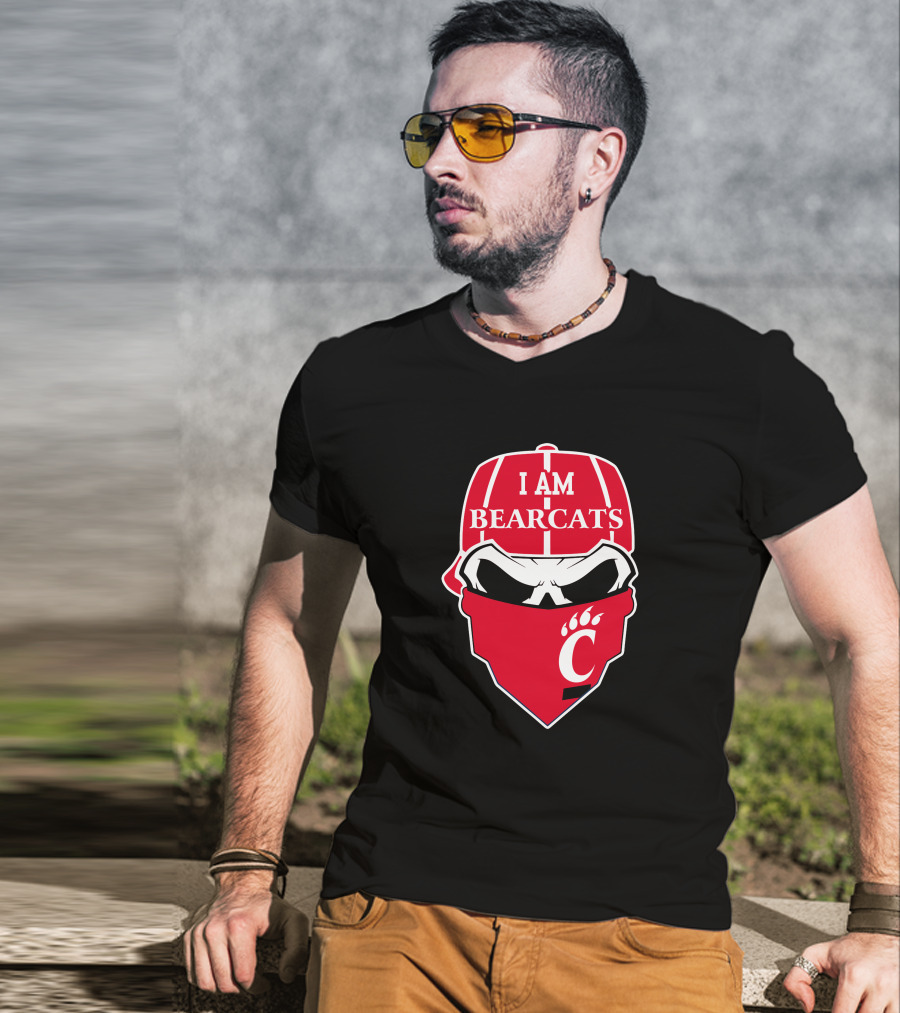 I Am Bearcats Cincinnati Skull Cap C T-Shirt