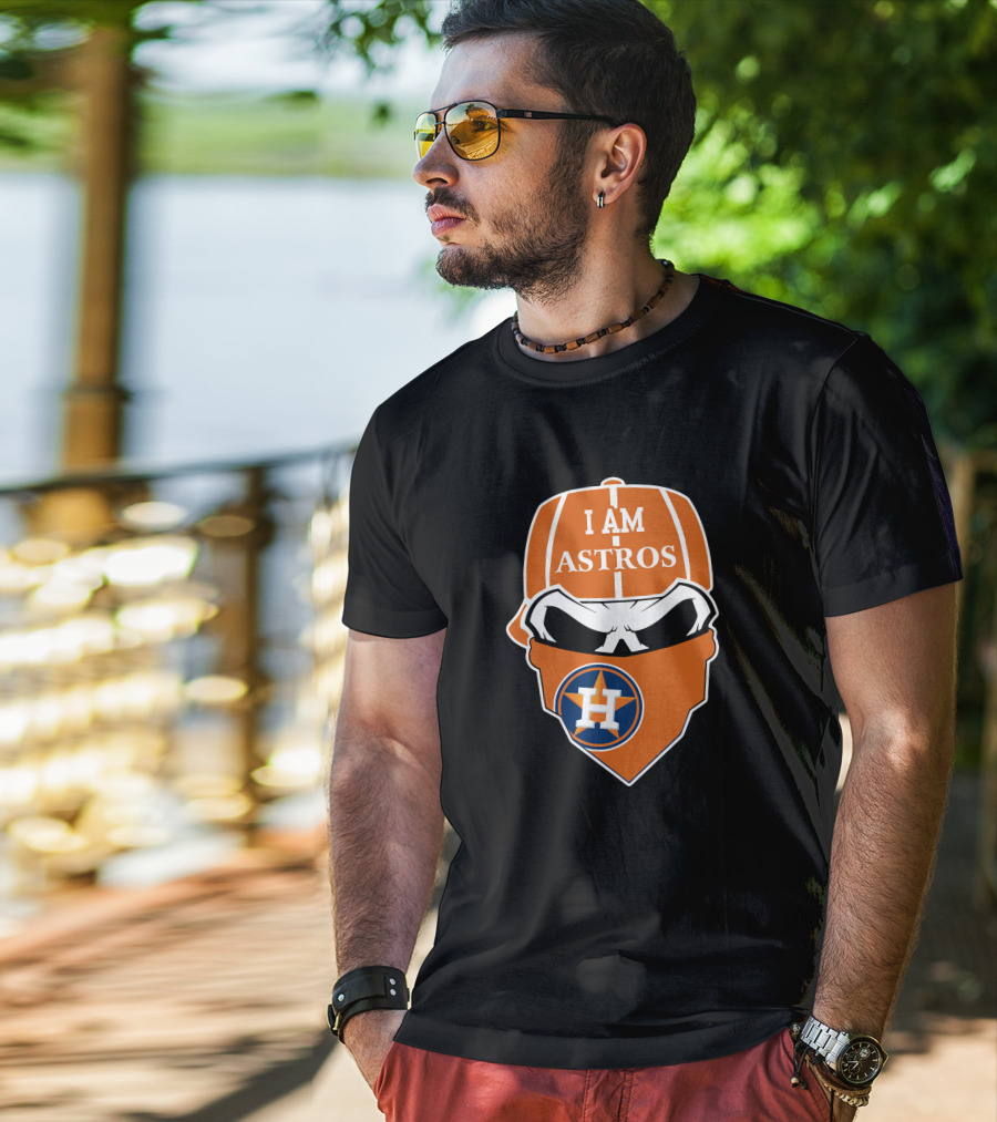 I Am Astros Houston Astros Skull T-Shirt