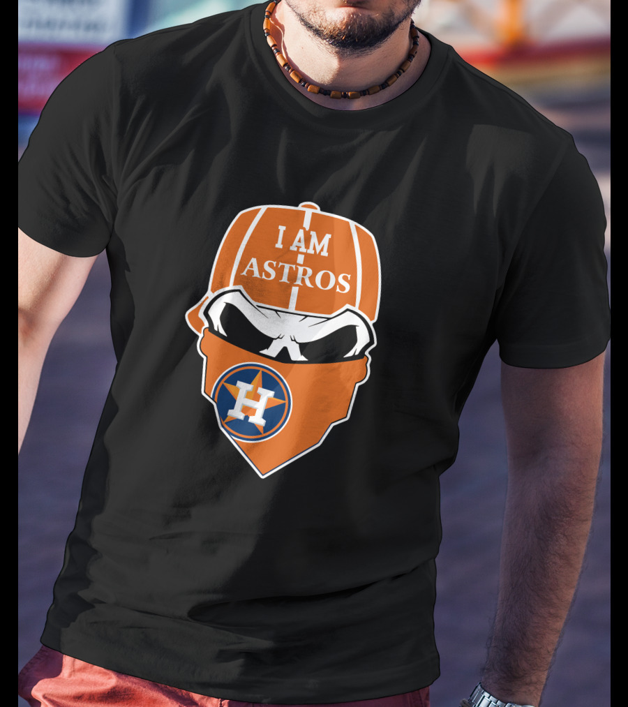 I Am Astros Houston Astros Skull T-Shirt