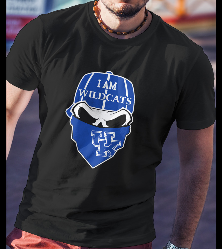 I Am Wildcats Uk Skull Kentucky Wildcats T-Shirt