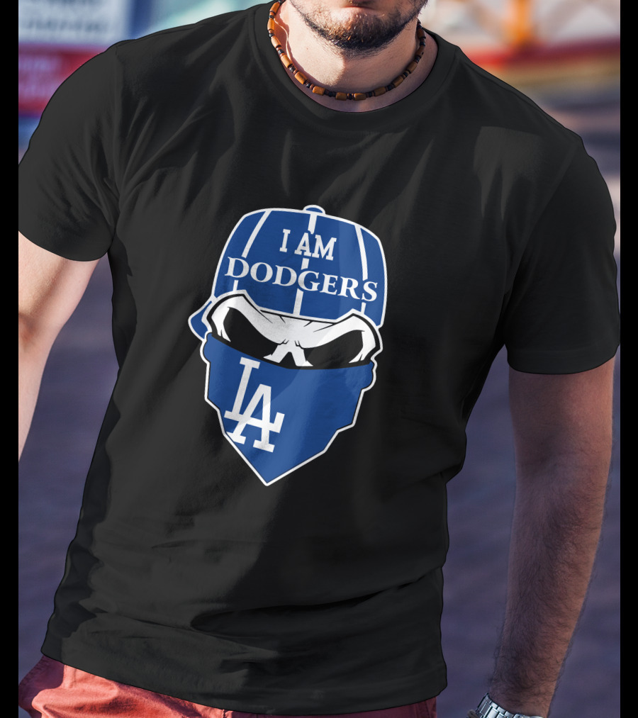I Am Dodgers La Skull Los Angeles Dodgers T-Shirt