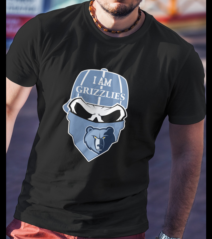I Am Grizzlies Memphis Grizzlies Skull T-Shirt