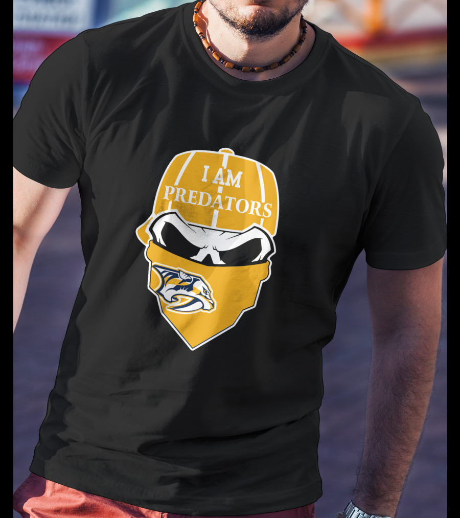 I Am Predators Nashville Predators Skull T-Shirt