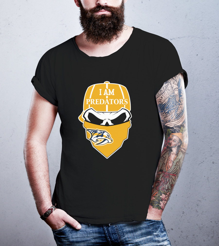 I Am Predators Nashville Predators Skull T-Shirt