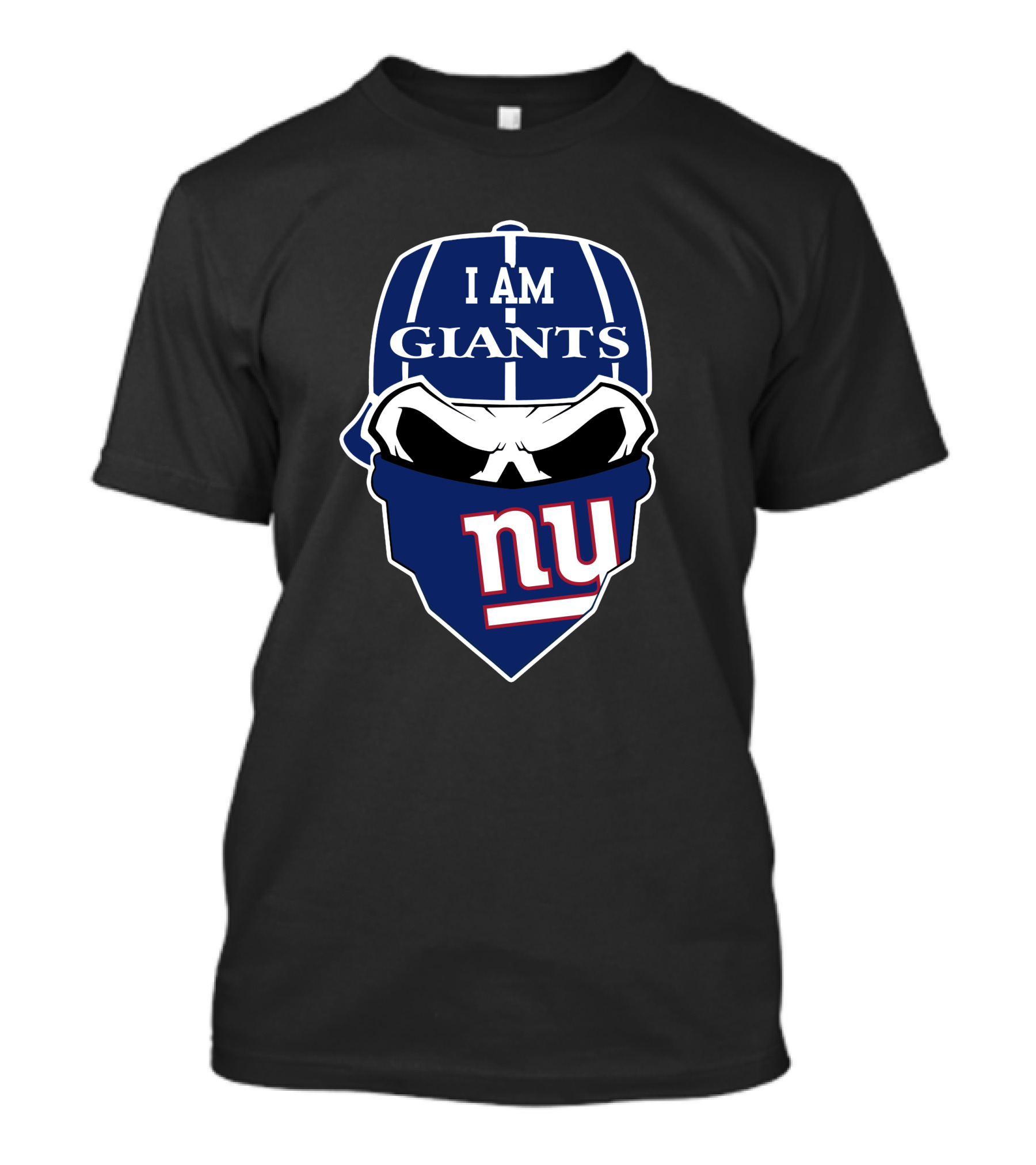 I Am Giants New York Giants Skull 1 T-Shirt