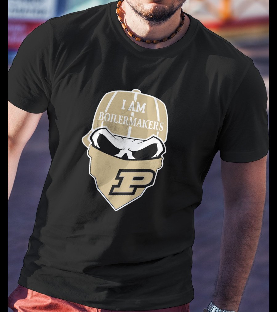 Purdue Boilermakers Skull I Am Boilermakers T-Shirt