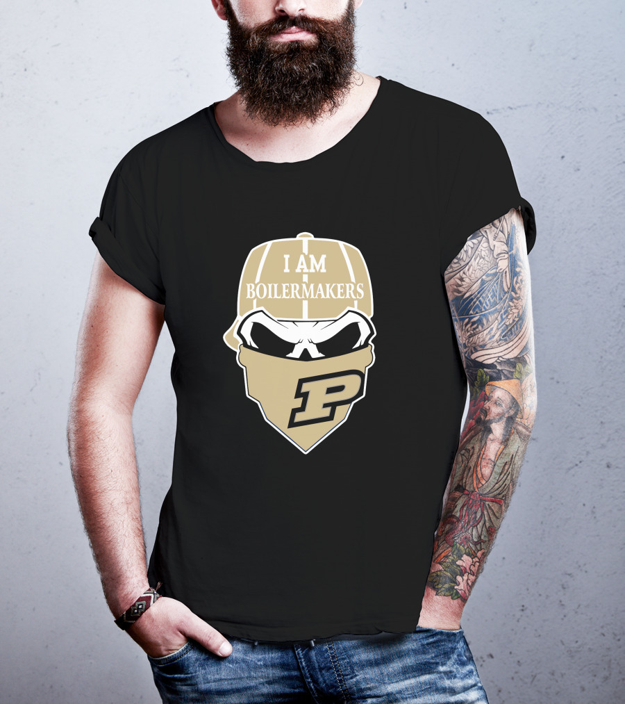 Purdue Boilermakers Skull I Am Boilermakers T-Shirt