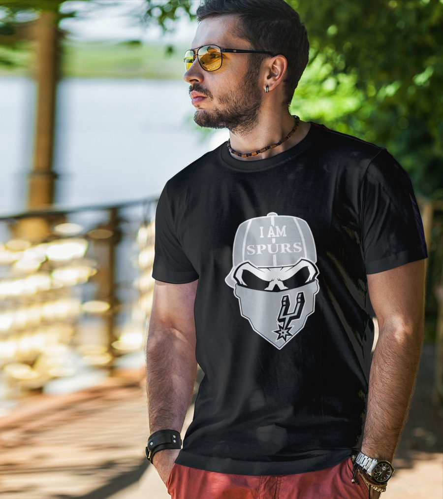 San Antonio Spurs I Am Spurs Skull T-Shirt