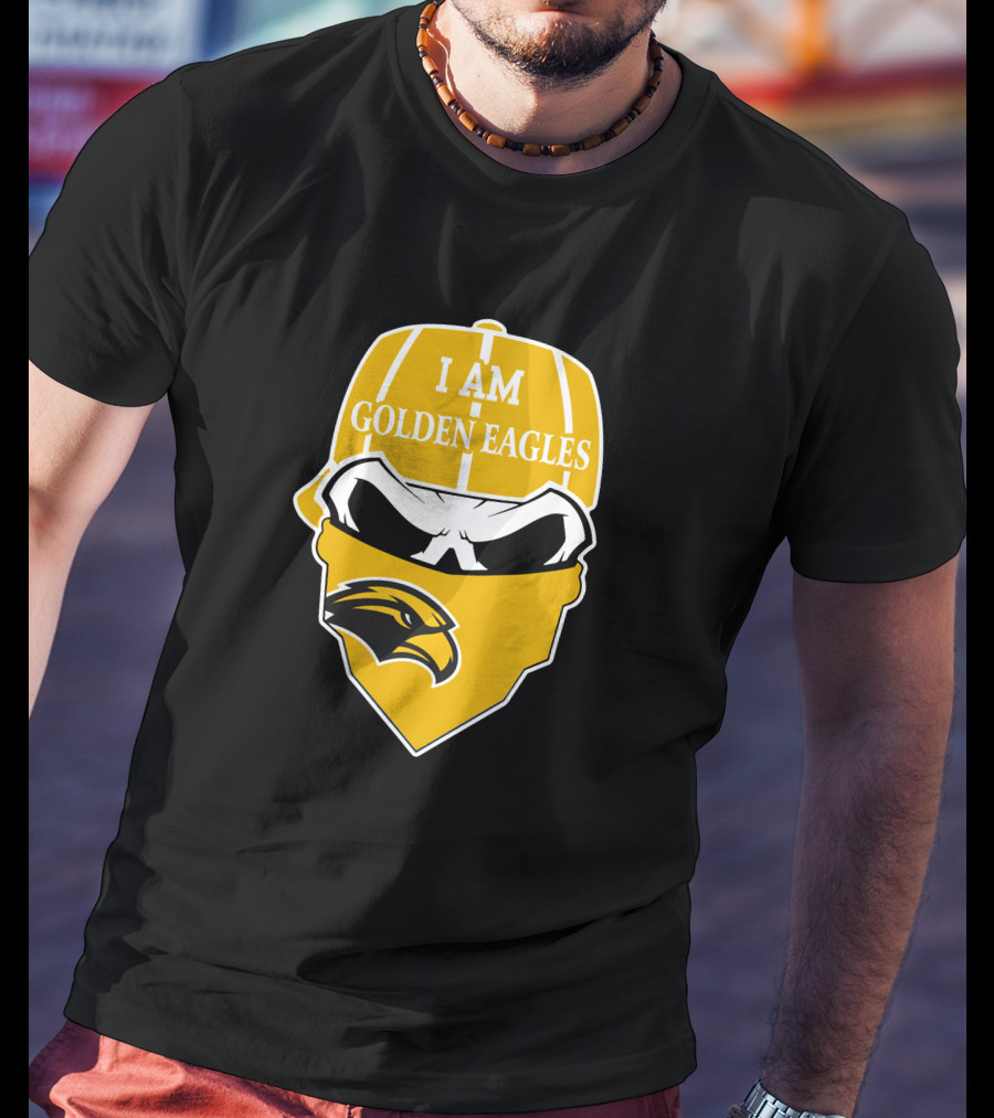 Southern Mississippi Golden Eagles I Am Skull T-Shirt