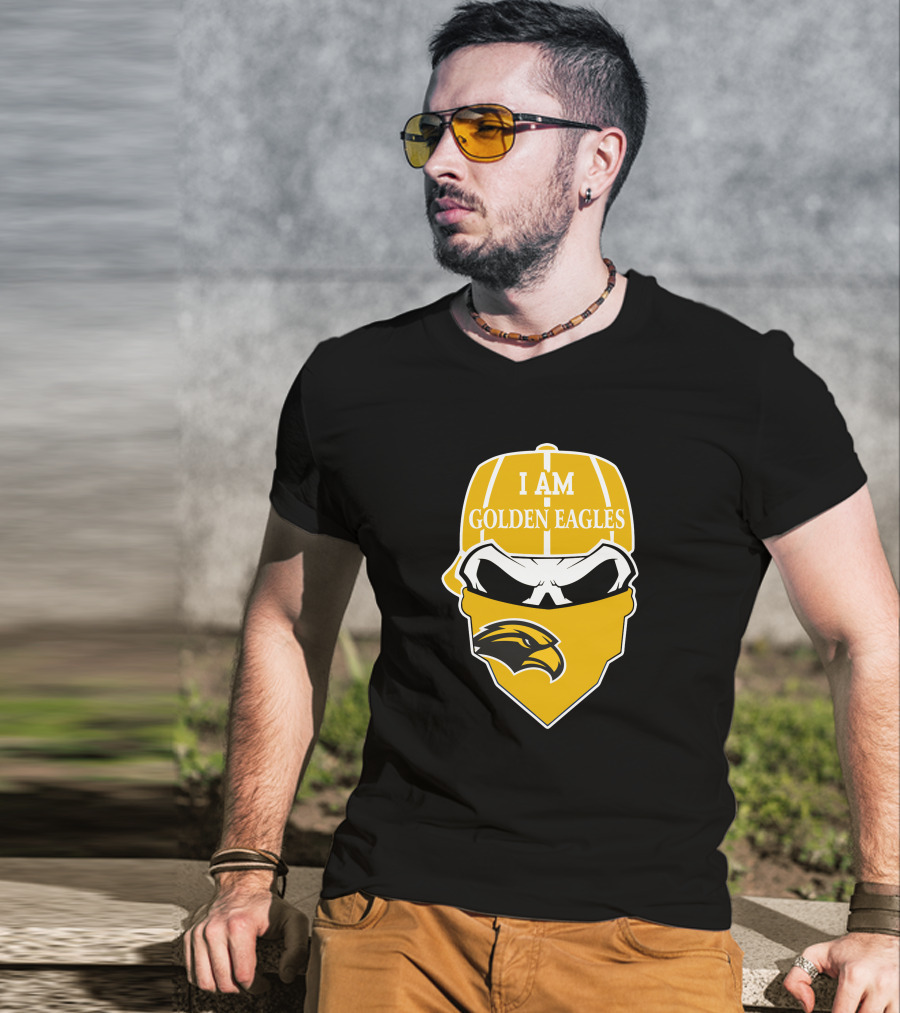 Southern Mississippi Golden Eagles I Am Skull T-Shirt