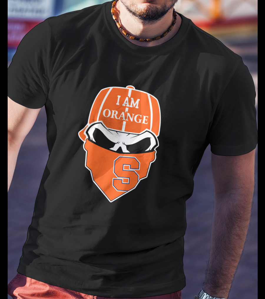 I Am Orange Syracuse Skull S T-Shirt