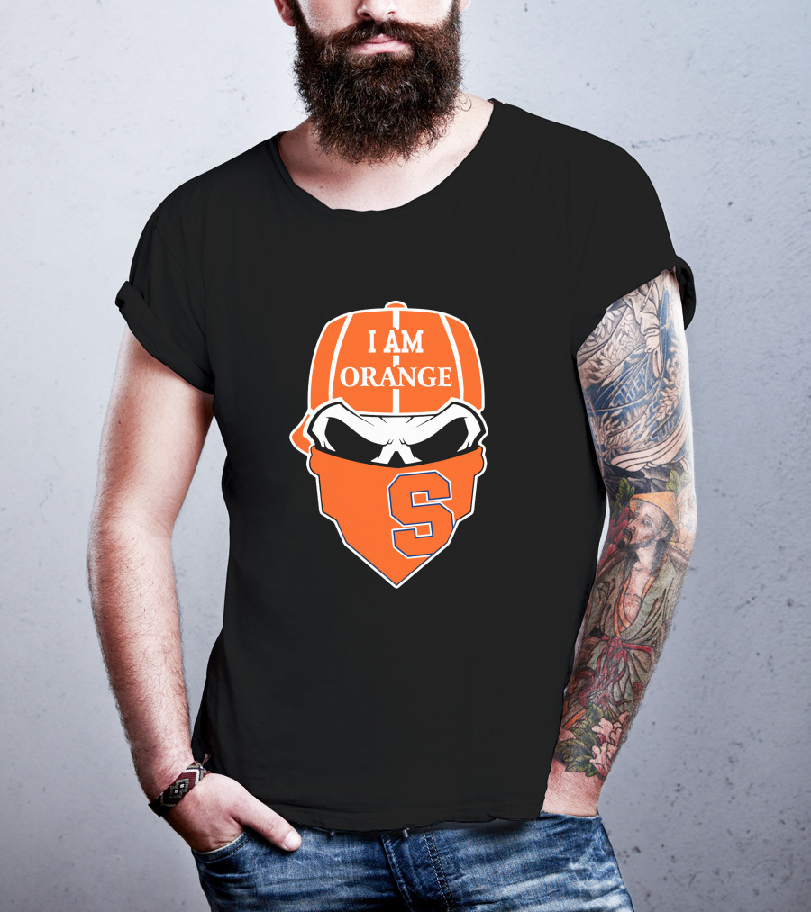 I Am Orange Syracuse Skull S T-Shirt