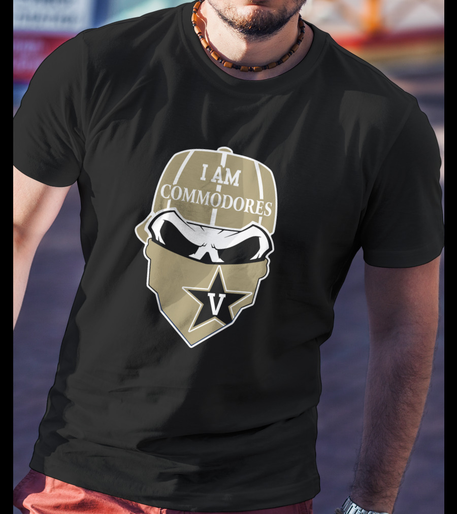 I Am Vanderbilt Commodores Skull V Star T-Shirt