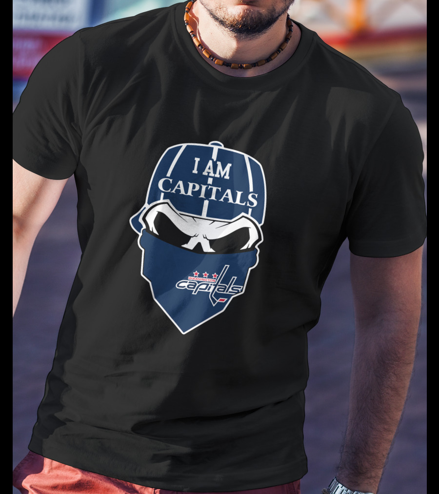 I Am Capitals Washington Capitals Skull 1 T-Shirt