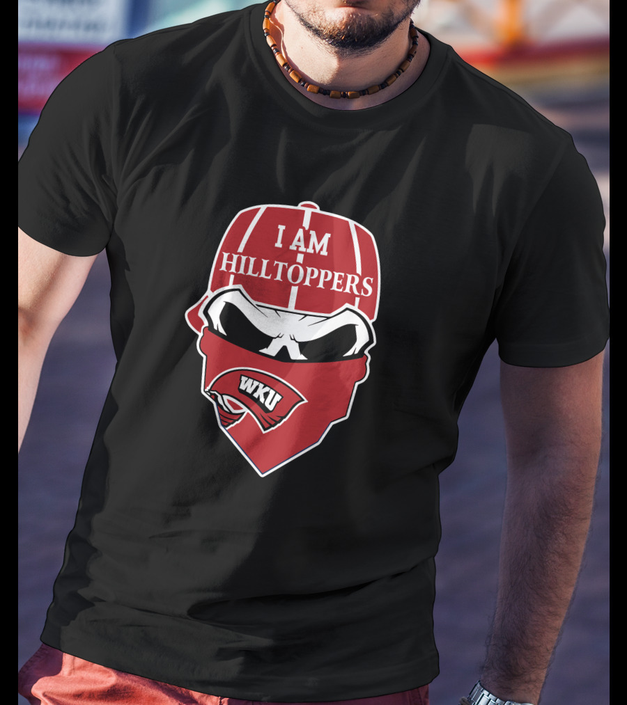 I Am Hilltoppers Wku Skull Western Kentucky T-Shirt