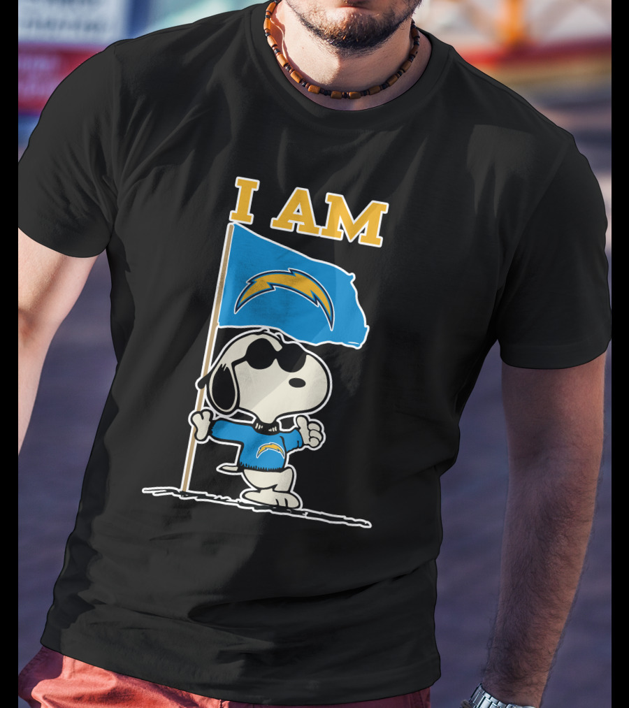 I Am Los Angeles Chargers Snoopy T-Shirt