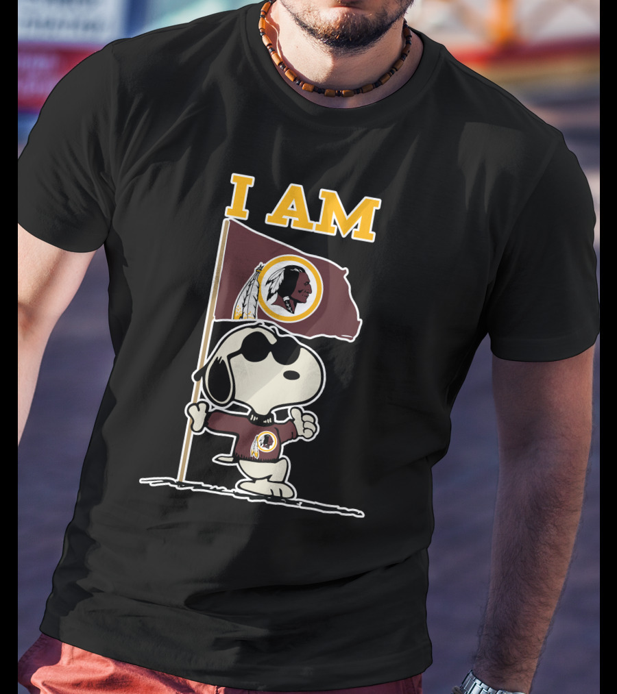 I Am Washington Redskins Snoopy T-Shirt