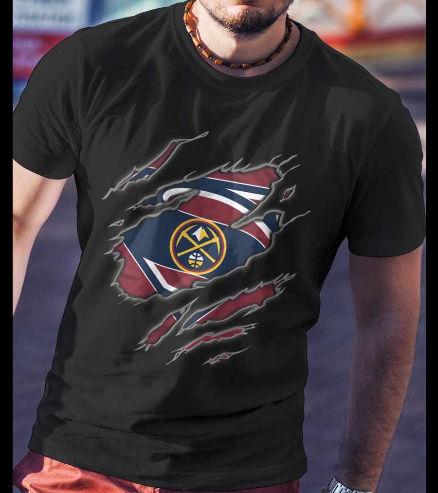 Denver Nuggets Superman Inspired T-Shirt