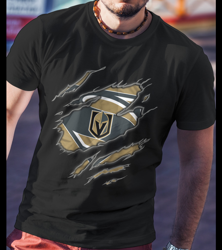 Vegas Golden Knights Superman Logo Warrior T-Shirt