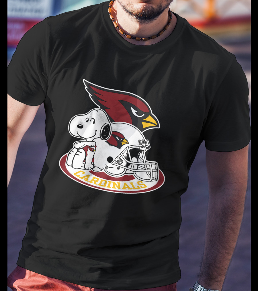 Arizona Cardinals Snoopy Football Team Helmet Icon 2 T-Shirt