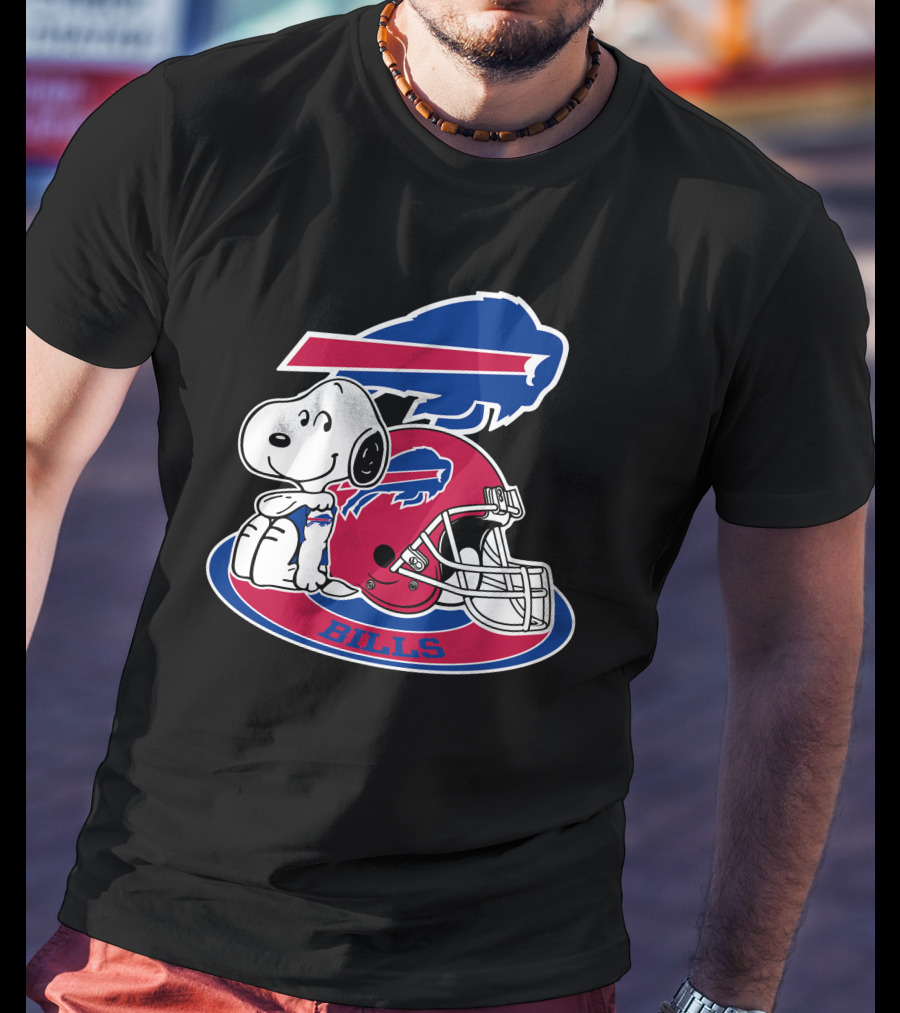 Buffalo Bills Snoopy Helmet T-Shirt