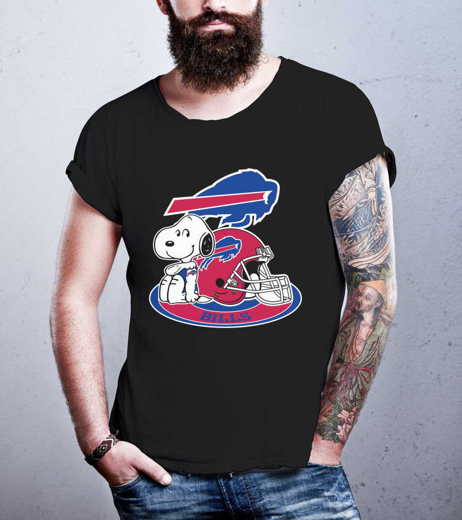 Buffalo Bills Snoopy Helmet T-Shirt