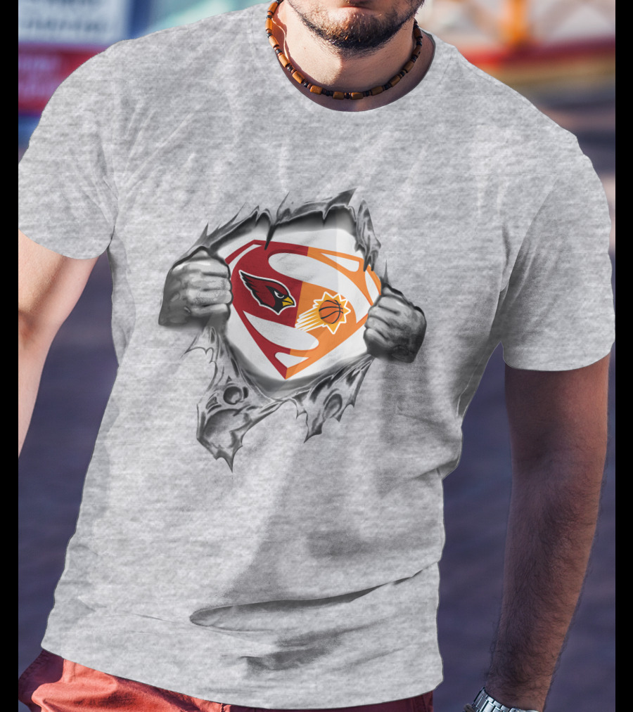 Cardinals Phoenix Suns Superman Mashup T-Shirt