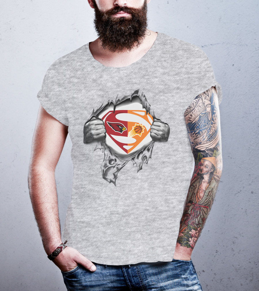 Cardinals Phoenix Suns Superman Mashup T-Shirt