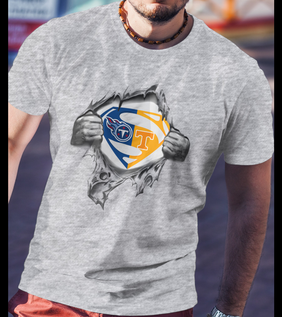 Tennessee Titans Volunteers Superman T-Shirt