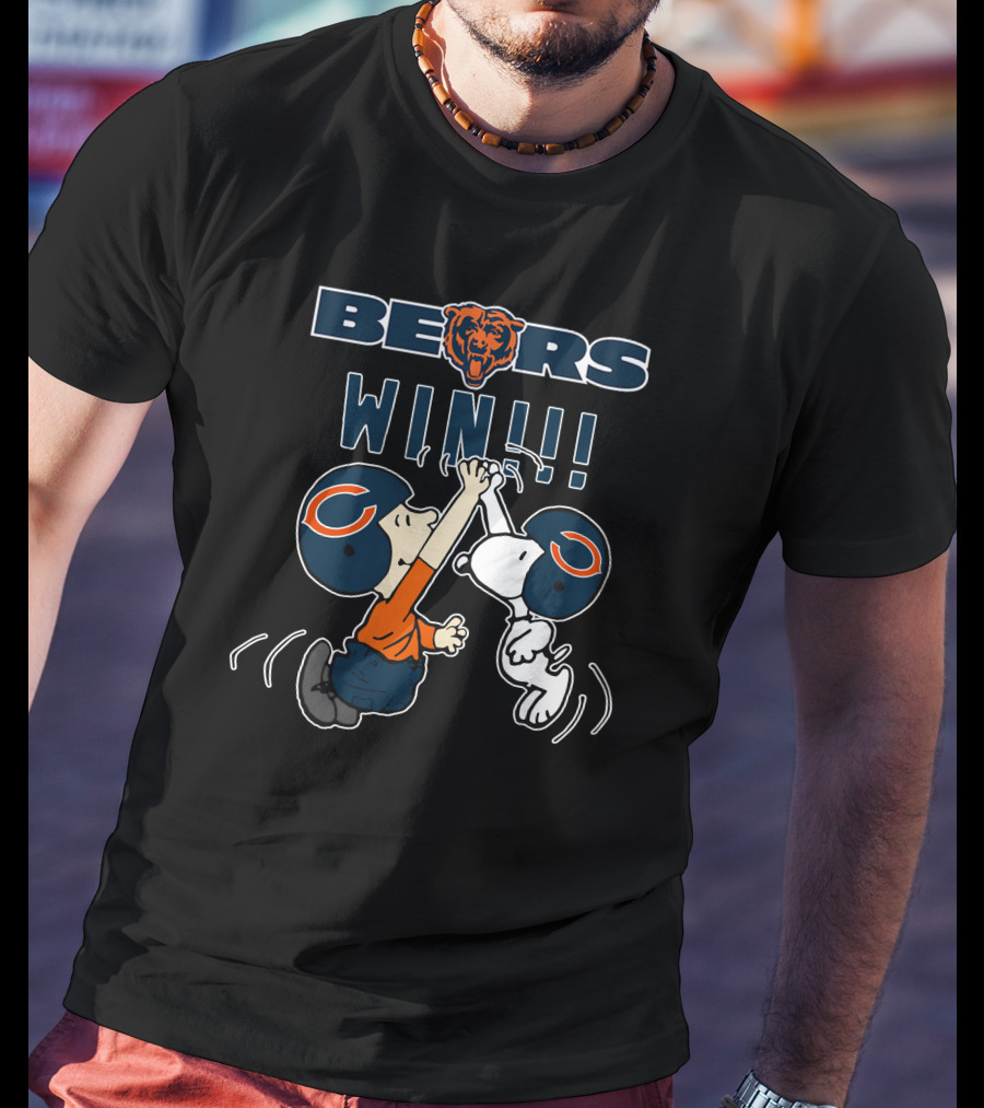 Bears Win Chicago Football Victory Celebration T-Shirt