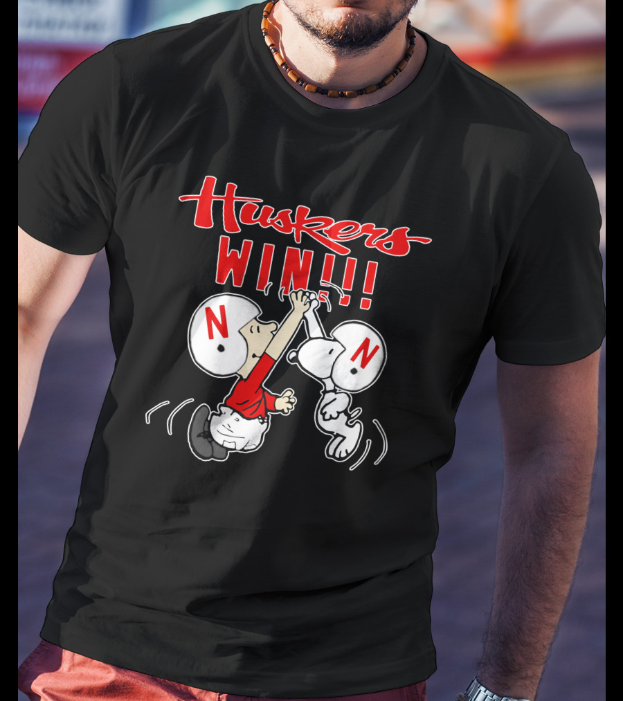 Huskers Win Nebraska Cornhuskers Victory Celebration T-Shirt