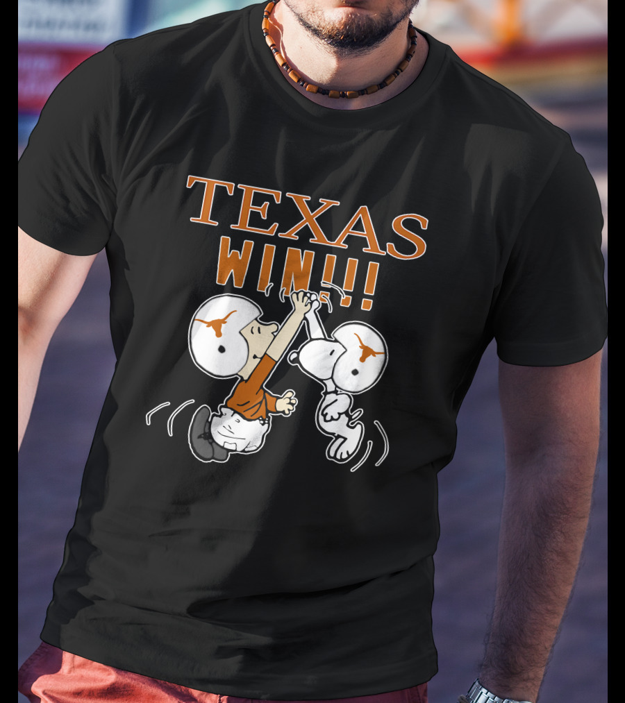 Texas Longhorns Win High Five Football Victory T-Shirt