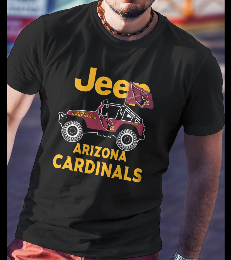Arizona Cardinals Jeep Fan Merchandise T-Shirt
