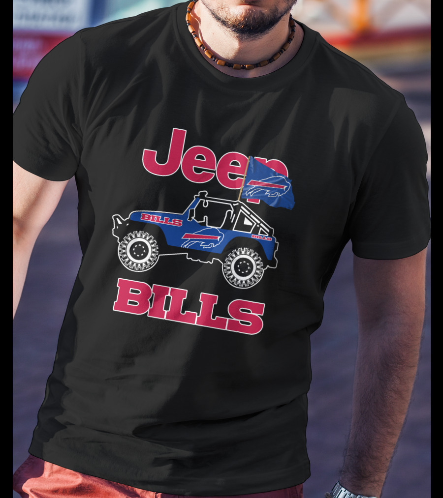 Jeep Buffalo Bills Bills Flag Jeep T-Shirt
