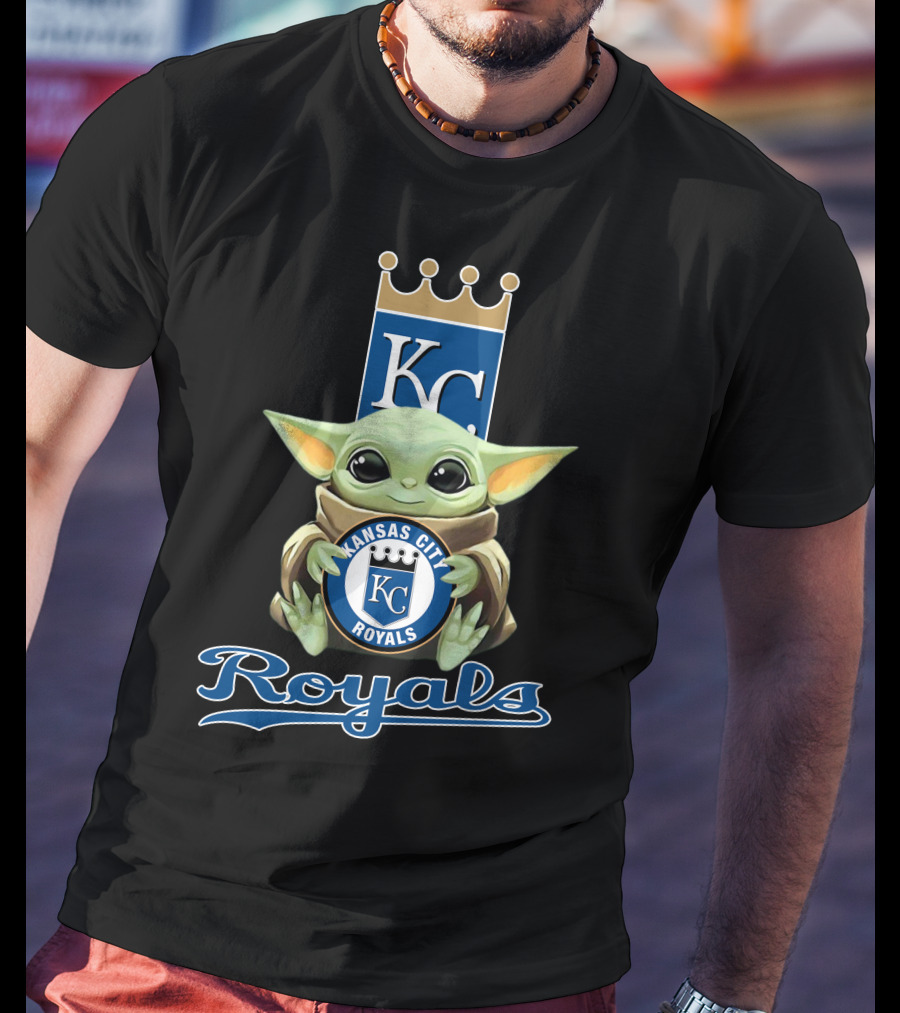 Kansas City Royals Baby Yoda Kc Royals T-Shirt