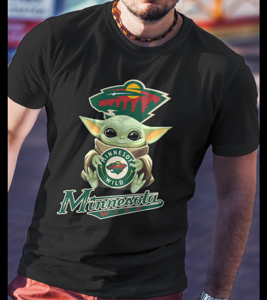 Minnesota Wild Baby Yoda Team T-Shirt