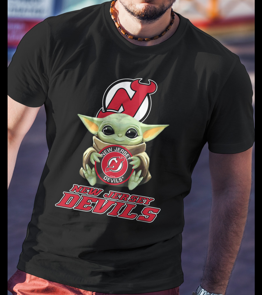 New Jersey Devils Baby Yoda Nhl T-Shirt