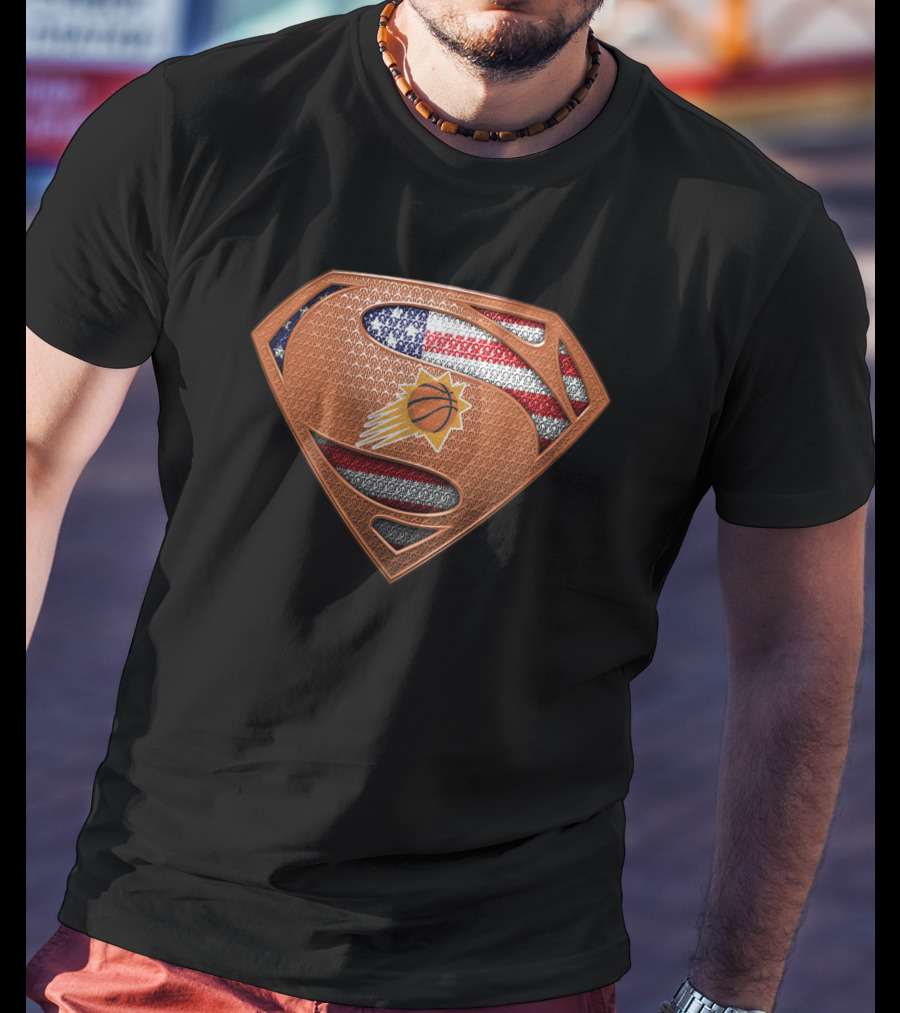 Phoenix Suns Superman American Flag T-Shirt