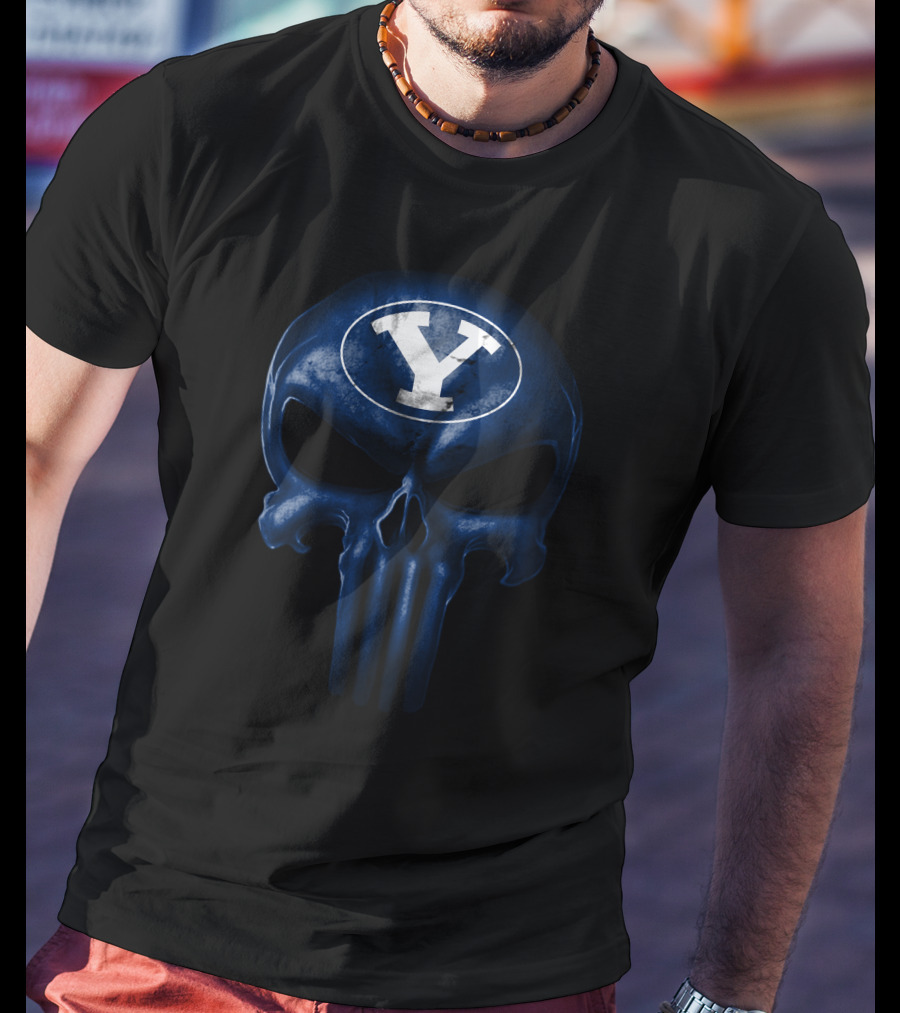 Byu Cougars Skull T-Shirt