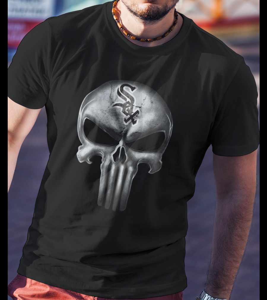 Chicago White Sox Skull Punisher T-Shirt
