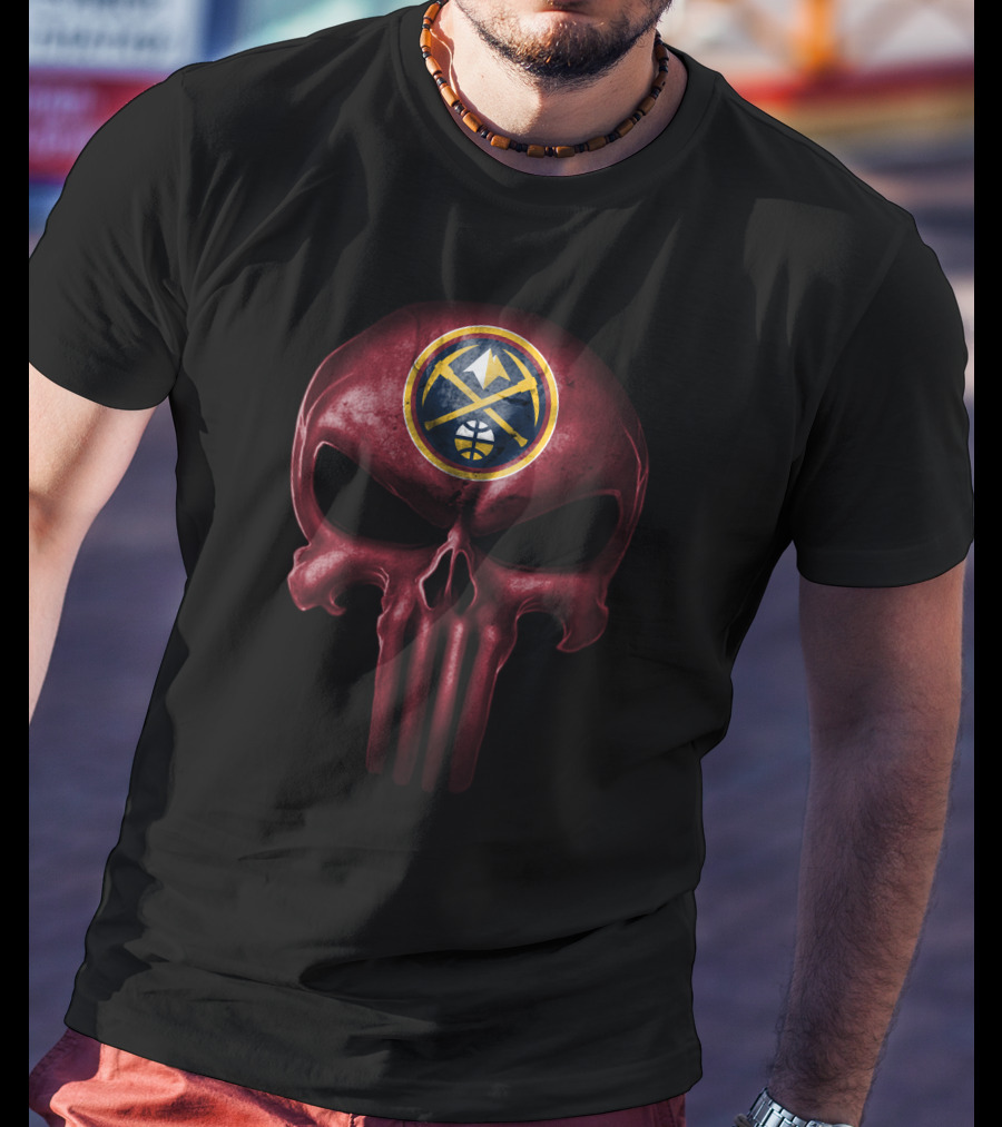 Denver Nuggets Skull Logo Crossover T-Shirt