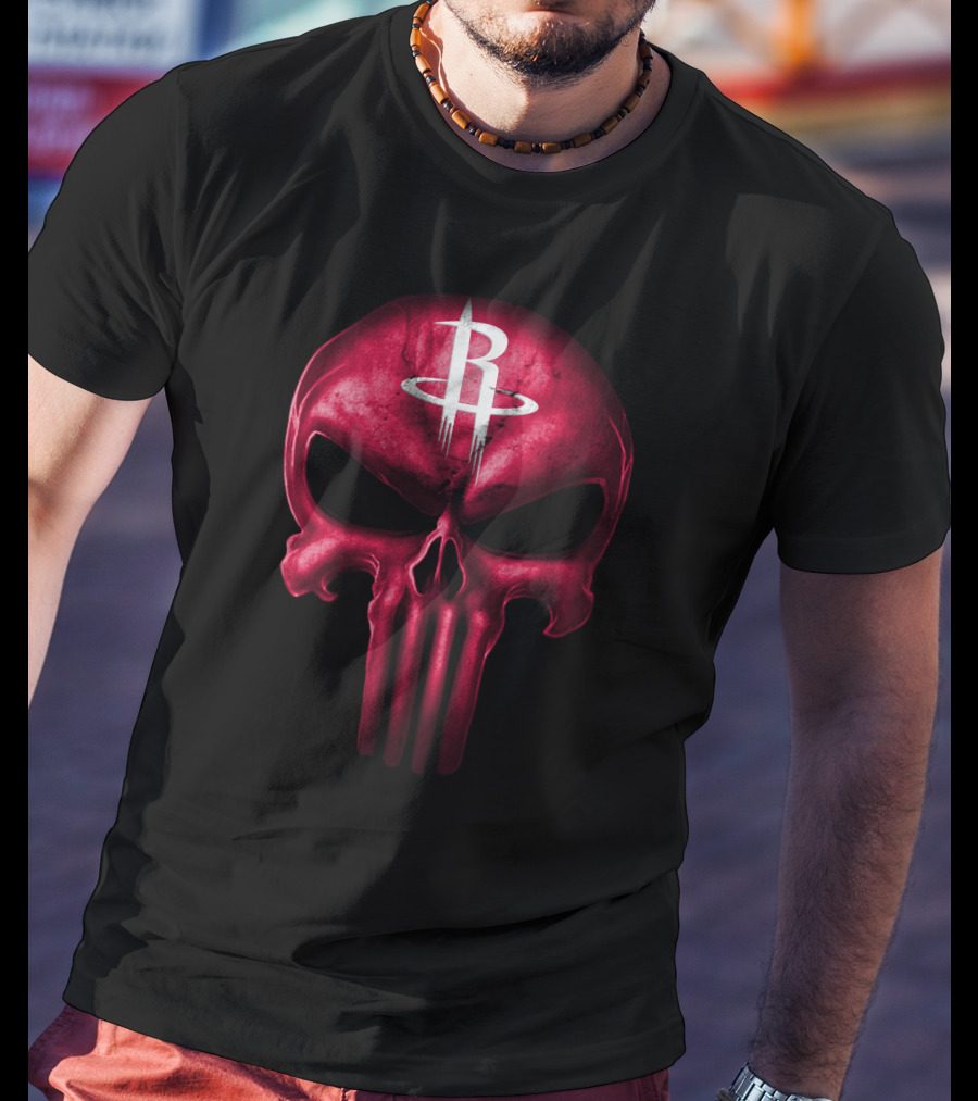Houston Rockets Skull T-Shirt
