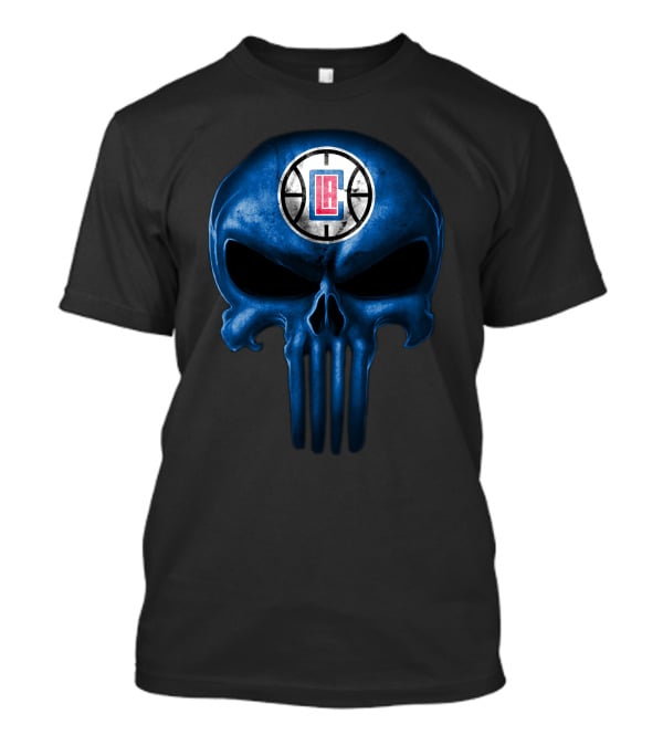 La Clippers Skull Punisher-Style T-Shirt