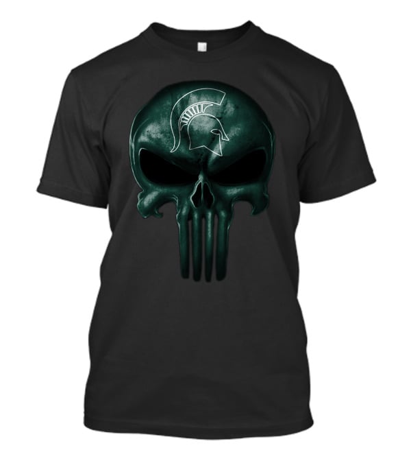 Michigan State Spartans Skull T-Shirt